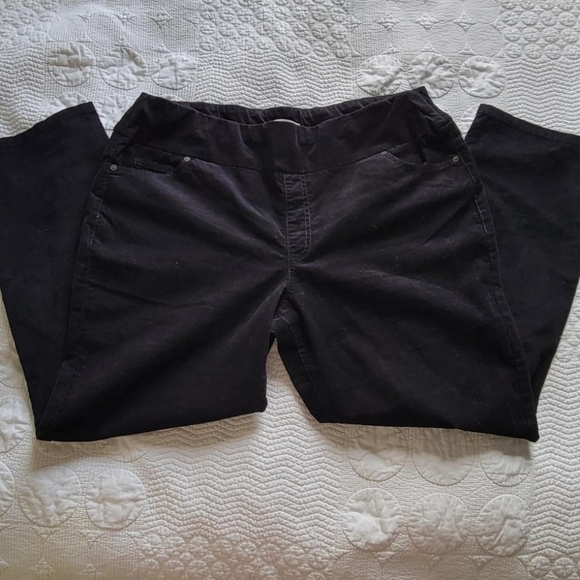coldwater creek | black corduroy pants | size 16 - Picture 2 of 3
